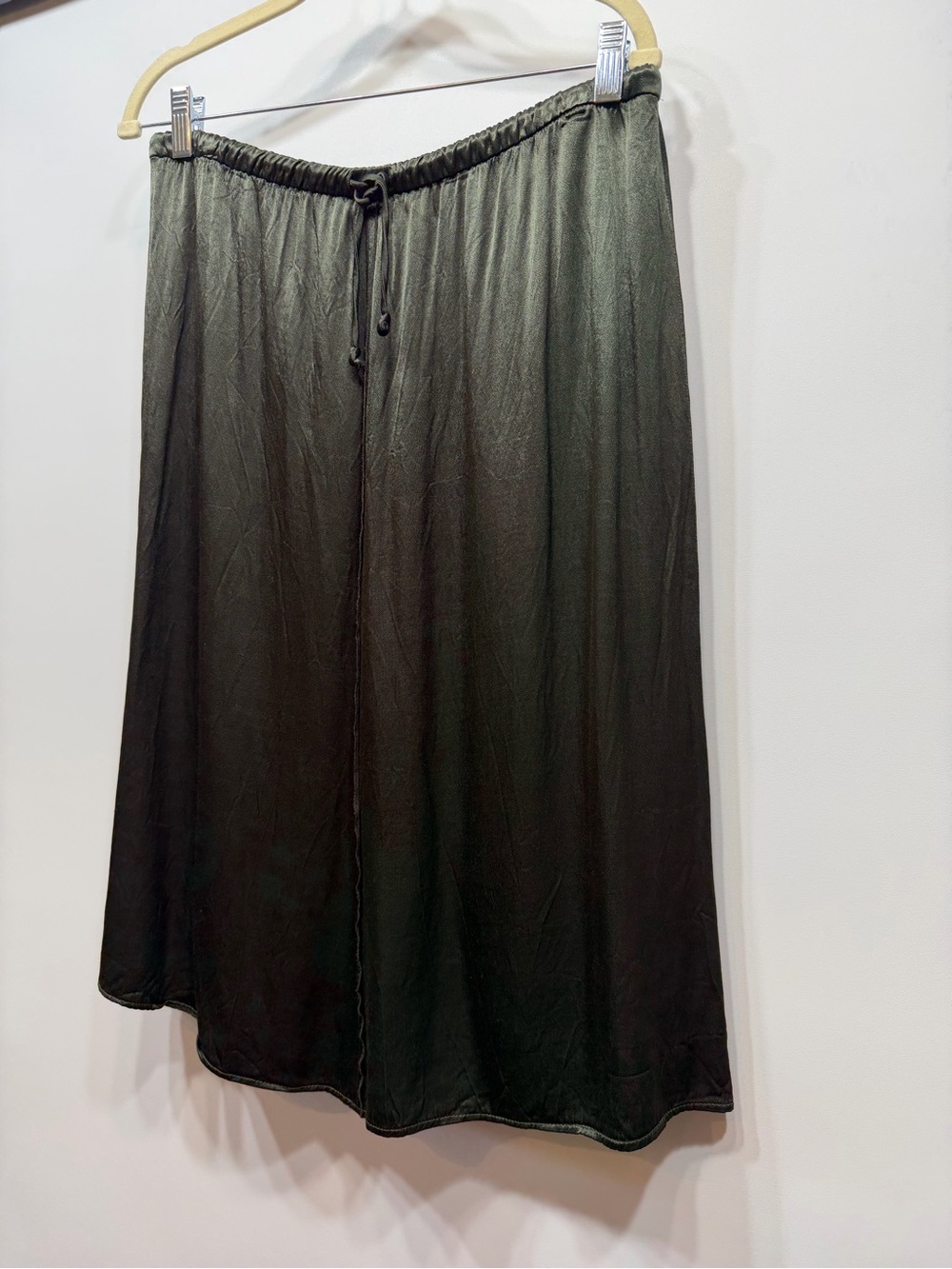 Zara Olive Green Midi Skirt XL - Picture 3 of 10
